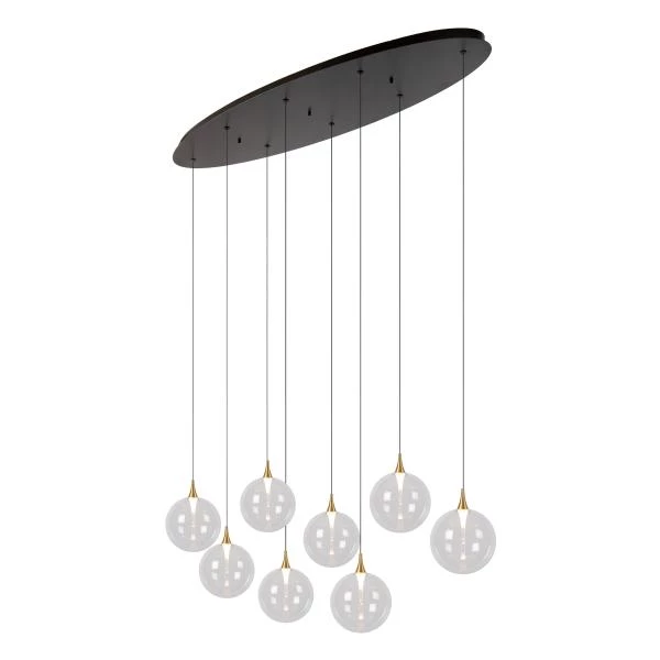 Lucide Premium GISELA - Pendant light - LED Dim. - 8x3,9W 2700K - Transparant - detail 4